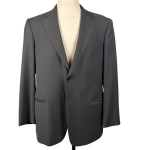 Armani Collezioni 2Pc Gray Wool Suit Mens 42R Jacket 35 Trousers Made in Italy
